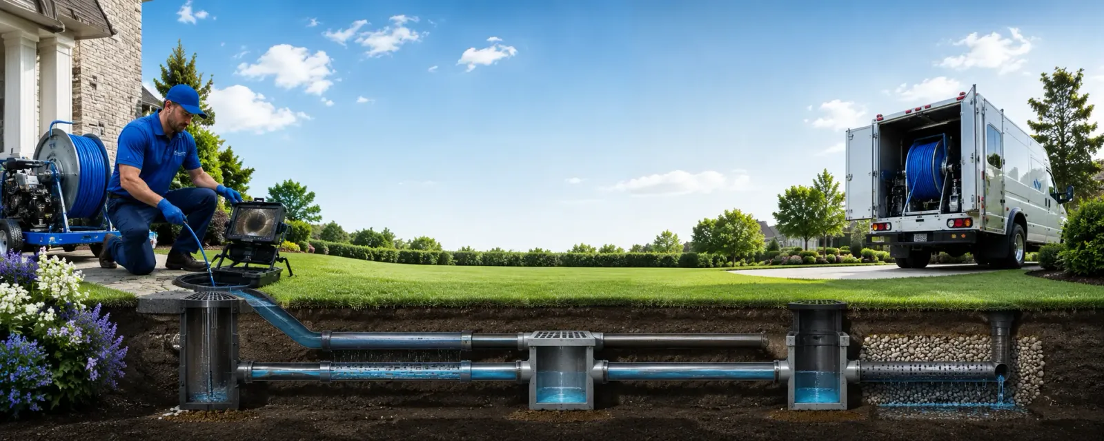 Outdoor drain cleaning information for Alvada, OH
